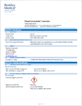 Document: Elequil Aromatabs REF 372 SDS